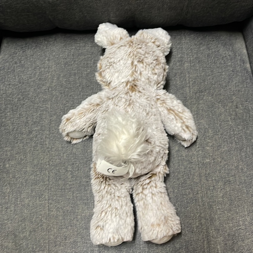 Pottery Barn Kids Taupe Fur Bunny Plush - Picture 5 of 6